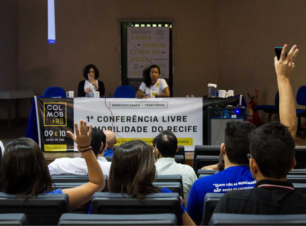 Plenária da 1a. Conferência Livre de Mobilidade do Recife (Colmob).